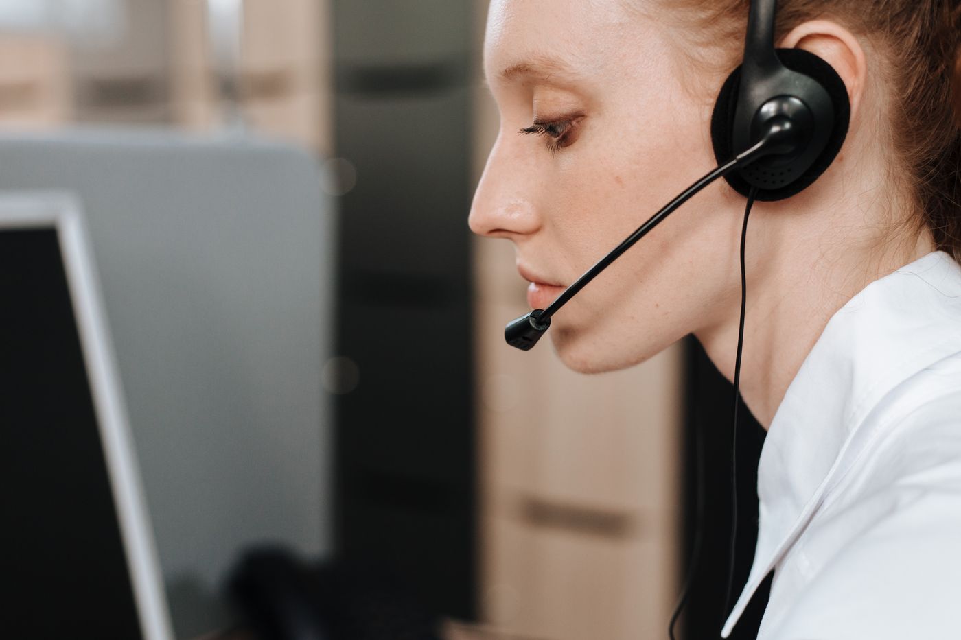 Členka DELJOB tímu v call centre